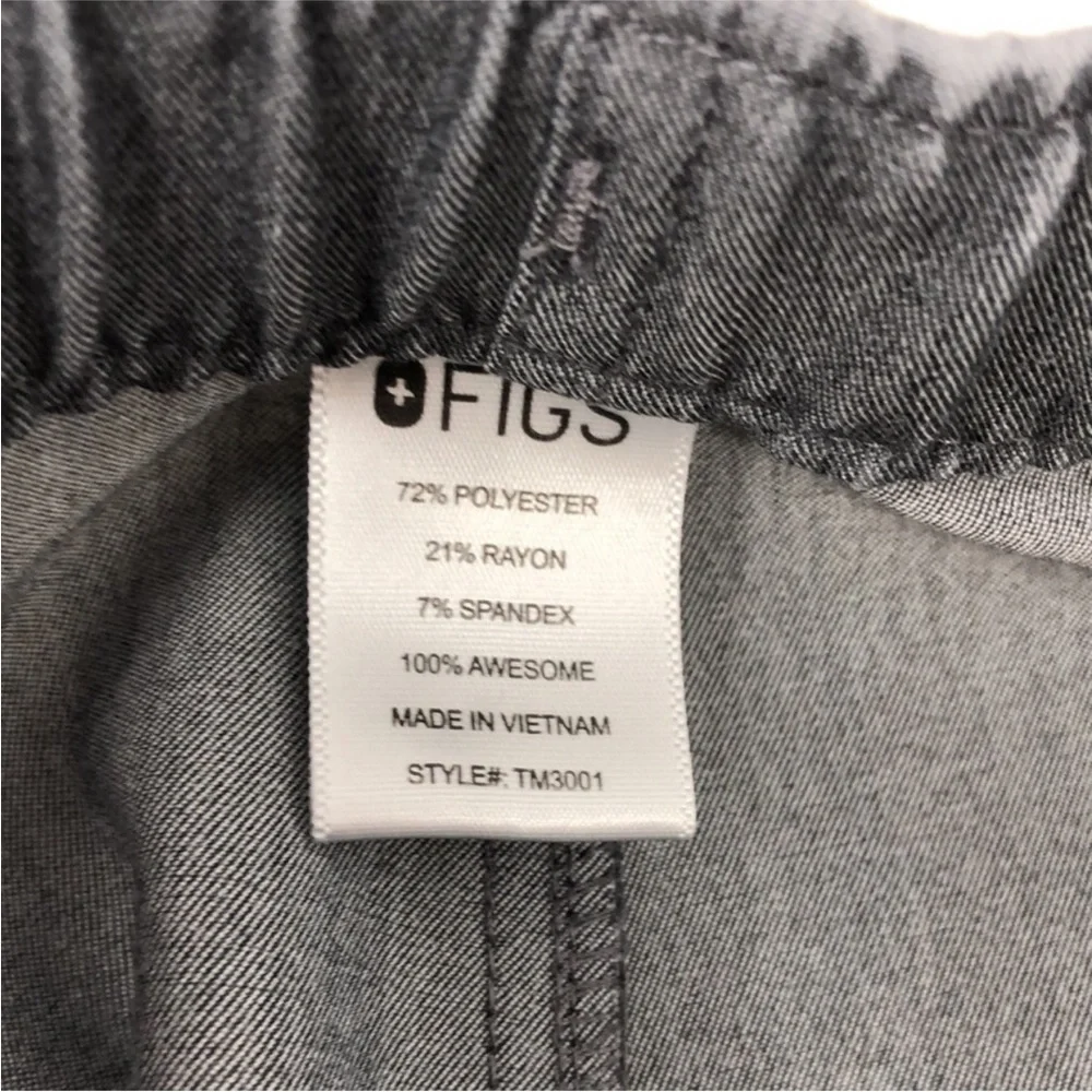 Figs Scrub Pants Gray Technical Collection Cargo Green Drawstring Men’s Size M